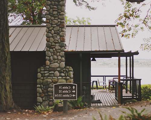 washington architectural photography of black house captain whidbey inn